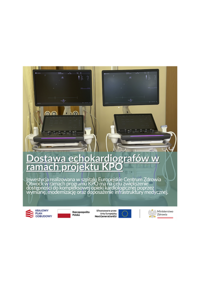 Dostawa echokardiografów w ramach projektu KPO